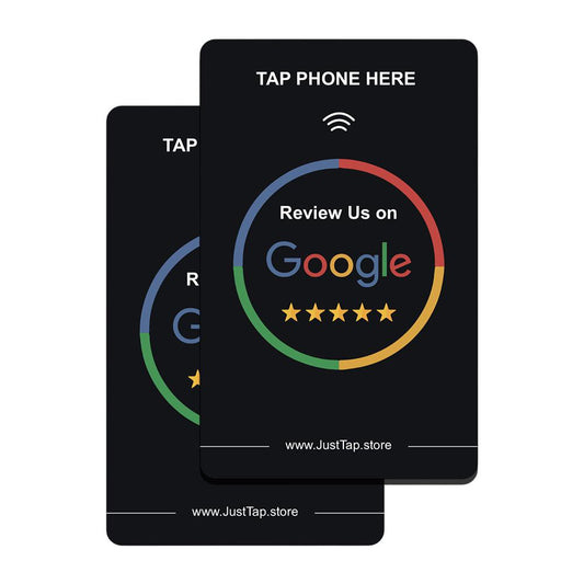 JustTap - Credit Card Sized Google Review Card